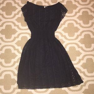 Charlotte Russe navy lace stretchy dress size M